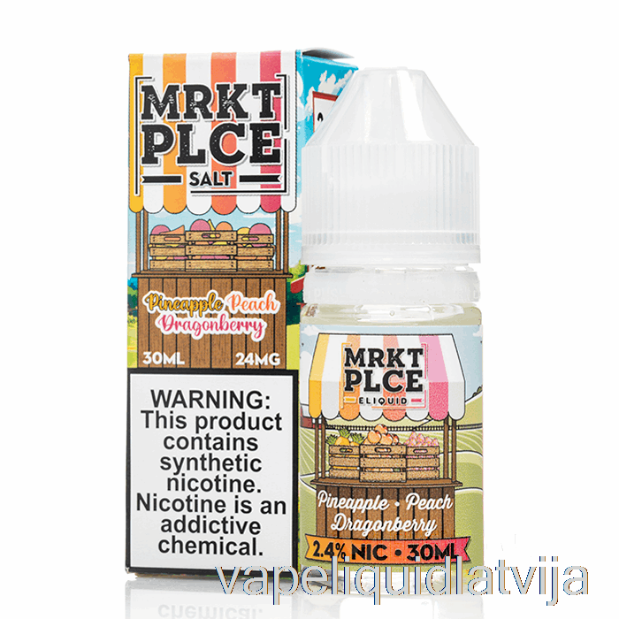 Ananāss Persiks Pūķis - Mrkt Sāļi - 30ml 24mg Vape šķidrums